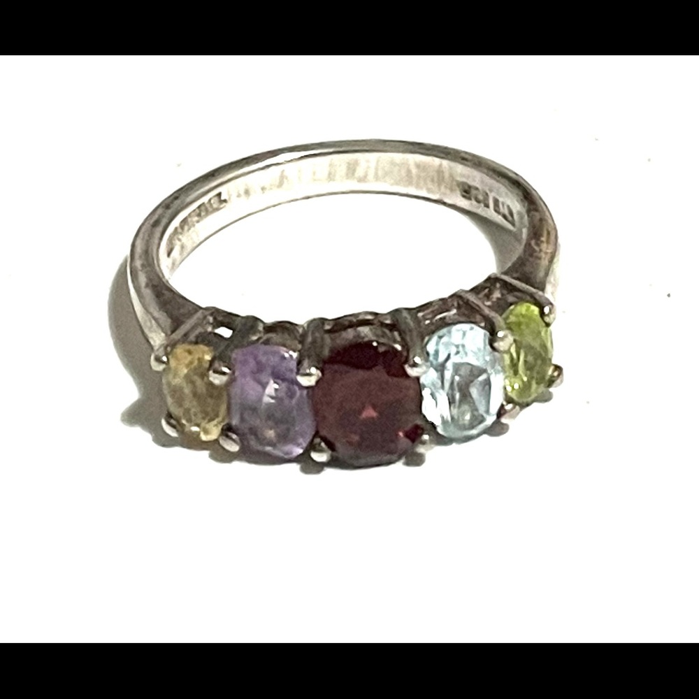 Vintage Mothers Birthstone 5 stone ring size 6.5